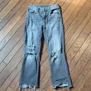 Mother the Insider Crop Step Chew